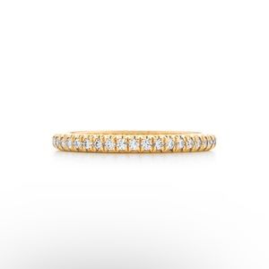 Tiffany Co - Half Eternity Ring In Yellow Gold Wi… - image 1